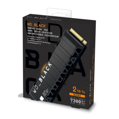 2TB WD BLACK SN850X NVMe SSD with Heatsink