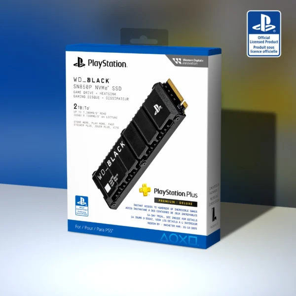 PS5 2TB WD BLACK SN850X NVMe SSD with Heatsink