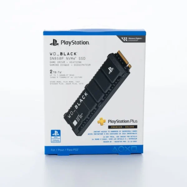 PS5 2TB WD BLACK SN850X NVMe SSD with Heatsink