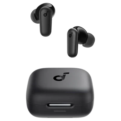 Soundcore P30i / P30i — complete Black earbuds and case