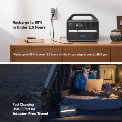 Anker 535 Portable Power Station (512Wh, 500W)
