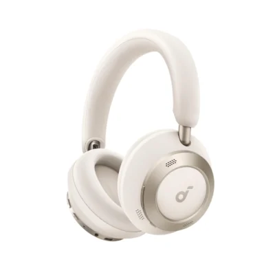 Complete Cream Soundcore Space One Pro headphones