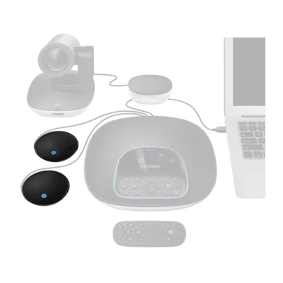 Logitech GROUP Expansion Mics — Pair Black — product view 2