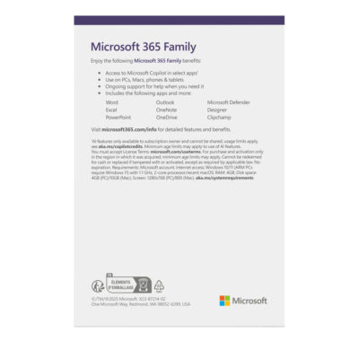Microsoft 365 Family 12-Month Subscription