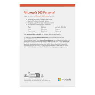 Microsoft 365 Personal 12-Month Subscription