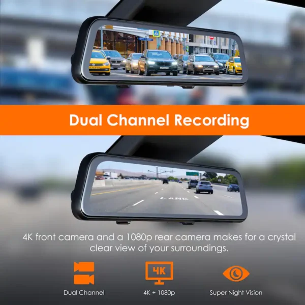 Rexing M2 Max Pro 4K Mirror Dash Cam