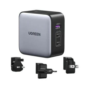 UGREEN Nexode 65W 3-Port GaN Travel Charger