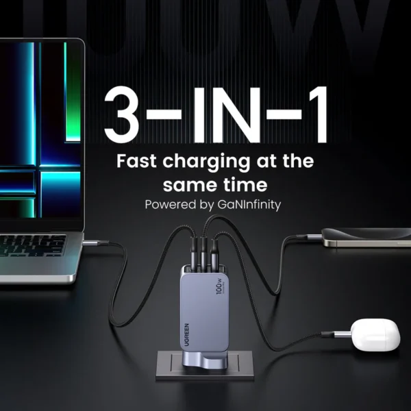 UGREEN Nexode Pro 100W 3-Port GaN Fast Charger