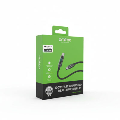 Oraimo DigiLine Type C to C 100W Real Time Display