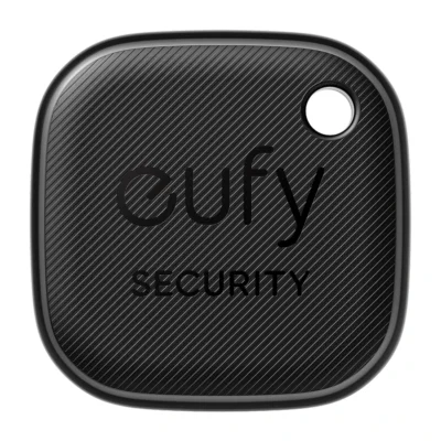 Eufy SmartTrack Link — complete Black tracker front view