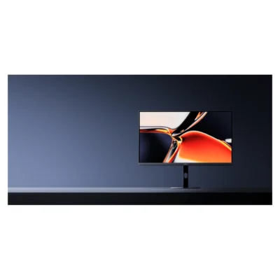 Xiaomi 4K Monitor A27Ui — complete monitor in its desk setting