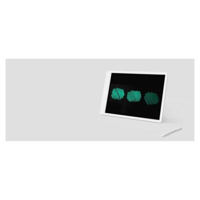 Complete White Mi LCD Writing Tablet 13.5-inch with blue-green writing and stylus