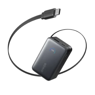Anker Nano Power Bank 10,000mAh, 45W With Retractable USB-C Cable