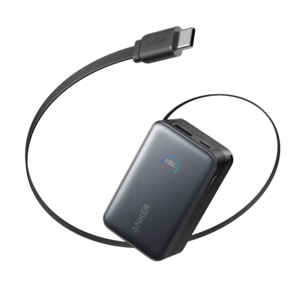Anker Nano Power Bank 10,000mAh, 45W With Retractable USB-C Cable