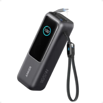 Anker Powerbank 25,000mAH, 165W Built-In and Retractable Cables