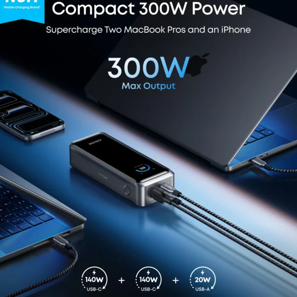 Anker Prime Power Bank 26,250mAH, 300W