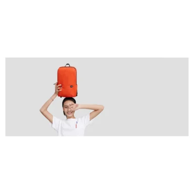 Mi Casual Daypack — complete Orange daypack in use