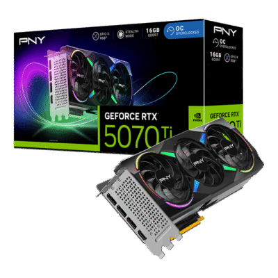 PNY GeForce RTX 5070 Ti EPIC-X RGB Overclocked Triple Fan Plus 16GB GDDR7 GPU