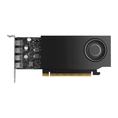 PNY RTX A400 4GB GDDR6 Graphics Card, Display Outputs: 4 x Mini DisplayPort 1.4a