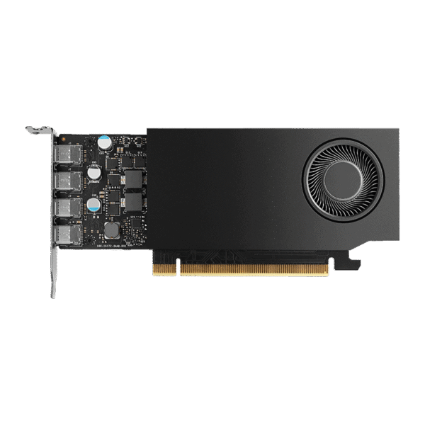 PNY RTX A400 4GB GDDR6 Graphics Card, Display Outputs: 4 x Mini DisplayPort 1.4a