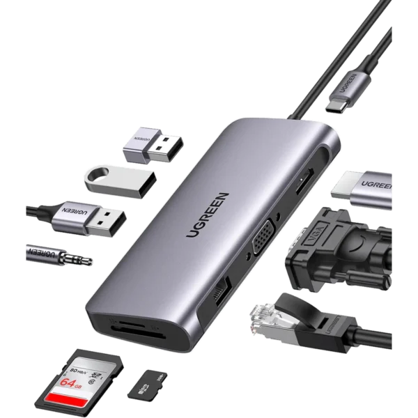 UGREEN 10-in-1 4K HDMI USB C Hub