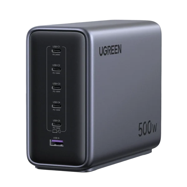 UG-55551B UGREEN GaN 500W Desktop Fast Charger (6-Port) UK - X759