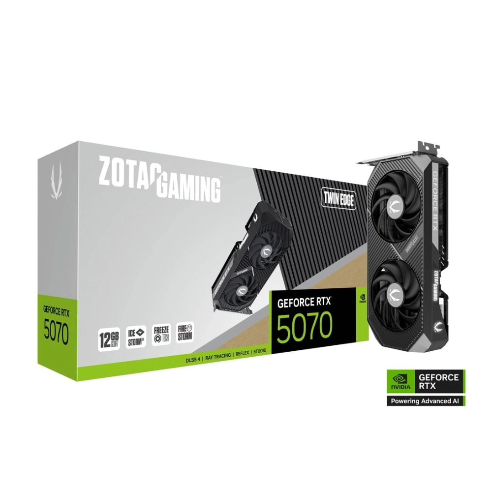 ZOTAC GAMING GeForce RTX 5070 Twin Edge 12GB GDDR7 GPU