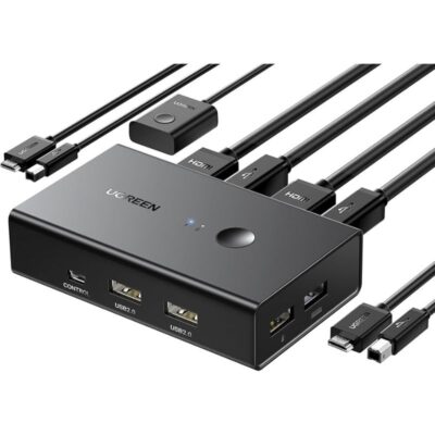 UGREEN HDMI Switch Box 2 In 1 Out KVM Switch (CM200)