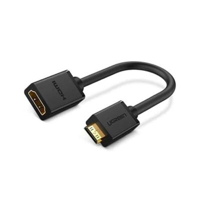 UGREEN Mini HDMI Male to HDMI Female Adapter Cable 22cm (20137)