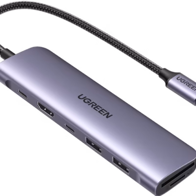 UGREEN 7-in-1 Multifunction USB-C Adapter CM195 (UG-15214)