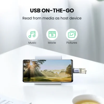 UGREEN USB-C to USB 3.0 A OTG Adapter with Lanyard (US270)