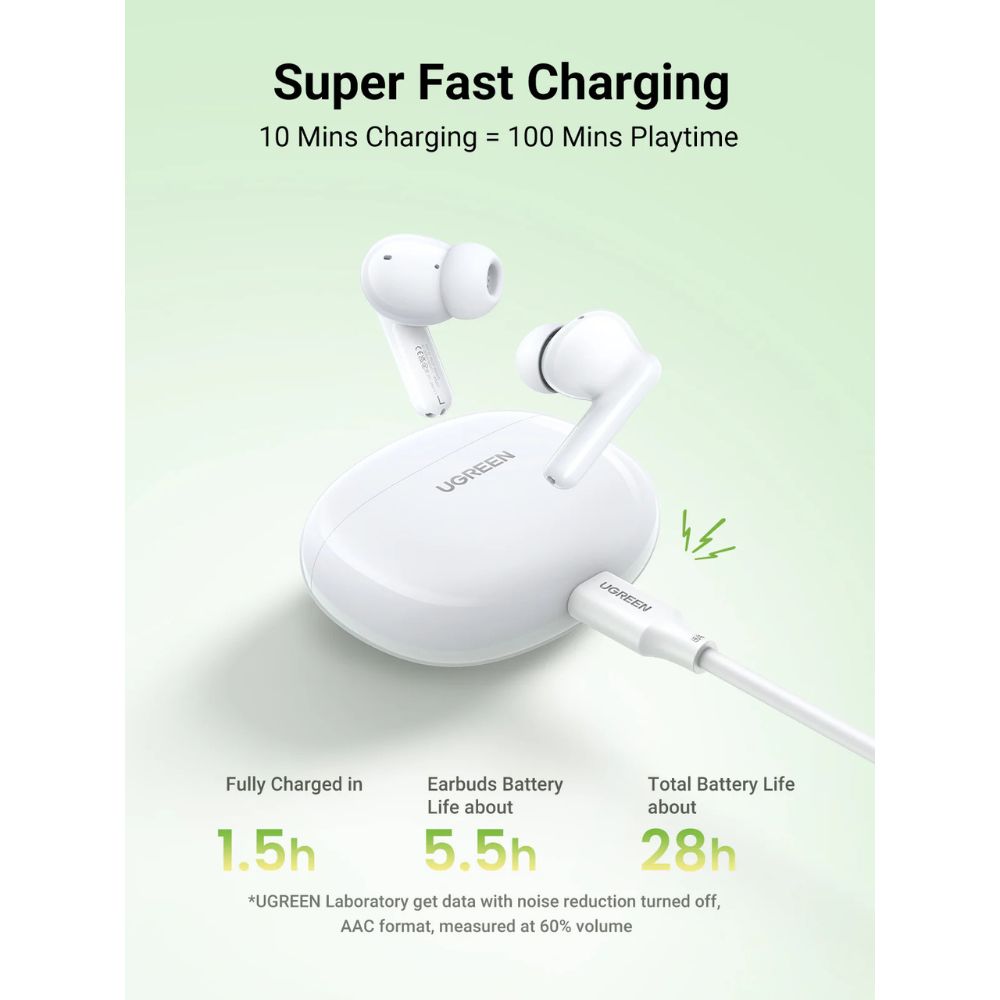 UGREEN HiTune P3 True Wireless Earbuds White (WS207 / UG-45110)