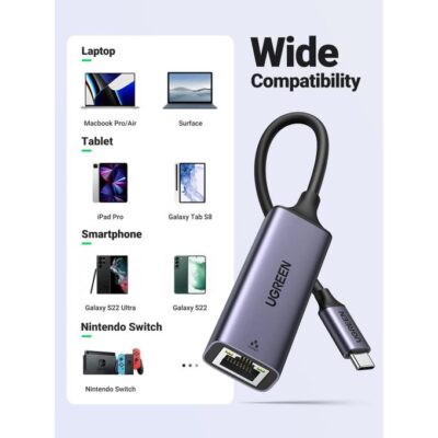 UGREEN USB Type-C to 10/100/1000M Ethernet Adapter (CM199 / UG-50737)