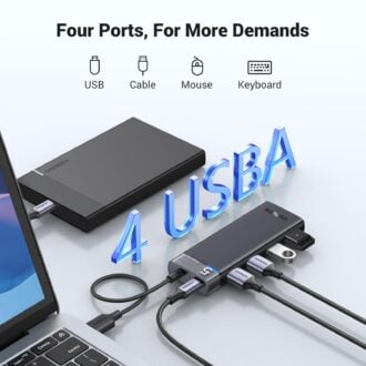 UGREEN 4-Port USB 3.0 Hub with USB-C Power Supply (CM653 / UG-15548)