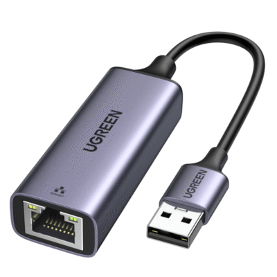 UGREEN USB to RJ45 Ethernet Adapter Aluminum Case (Space Gray) (CM209)