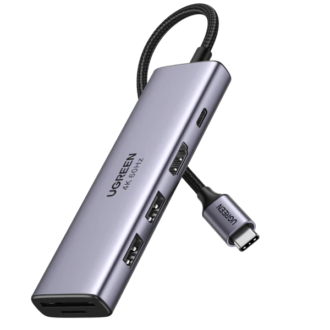 UGREEN 6 in 1 Multifunction Adapter USB-C To 4K HDMI + 3× USB 3.0 + SD/TF Converter (CM511 / UG-60383)