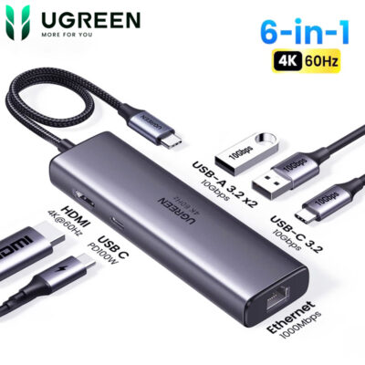 UGREEN 6-in-1 USB-C Hub CM512 (UG-45000)