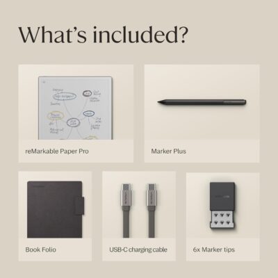 reMarkable Paper Pro Marker Plus + Book Folio