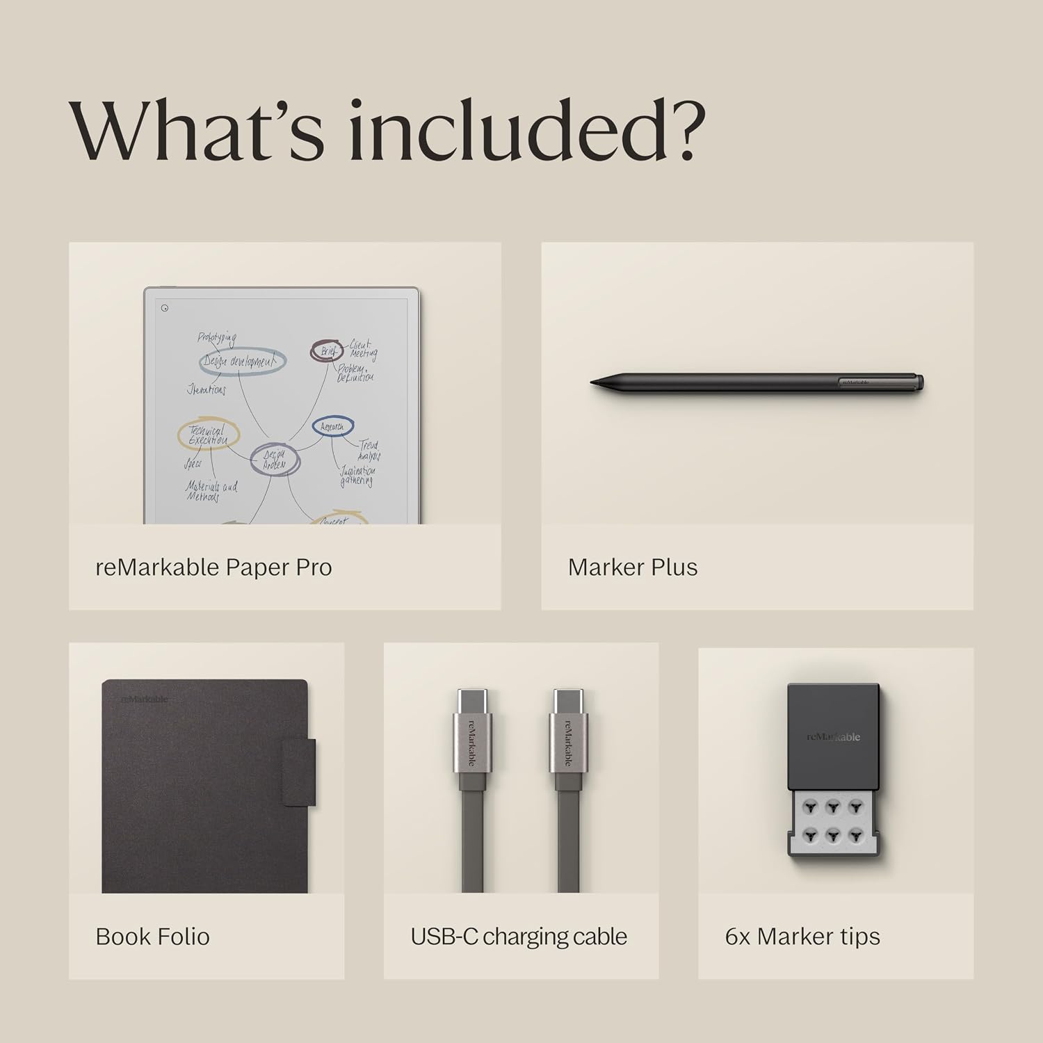 reMarkable Paper Pro Marker Plus + Book Folio