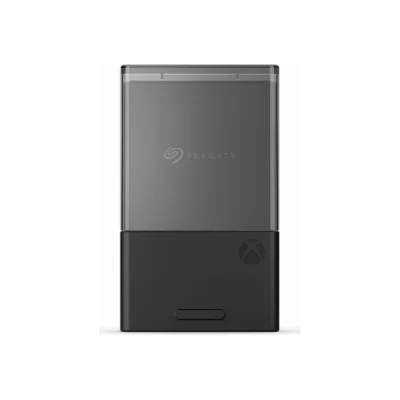 Seagate 1TB Storage Expansion Card for Xbox Series X|S, front view with protective cover