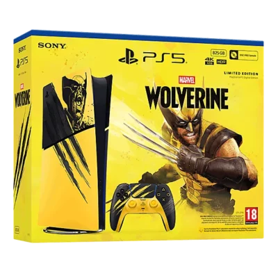 PS5 Digital Edition 825GB Marvel’s Wolverine Battle Yellow Limited Edition