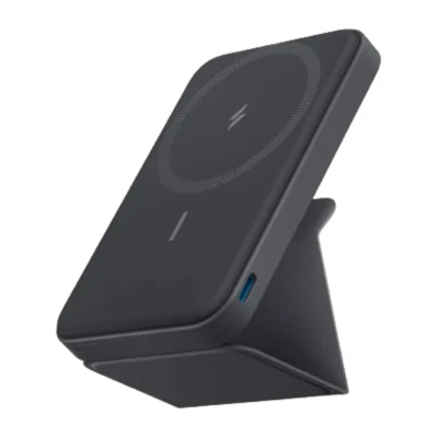 Anker 622 Magnetic Battery MagGo Upgraded Version 5000mAh — complete Black power bank with its charging connector