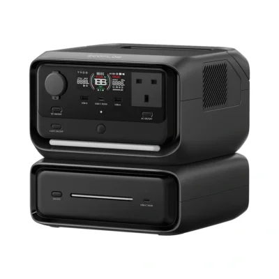 EcoFlow RIVER 3 Max with the EB300 extra battery connected