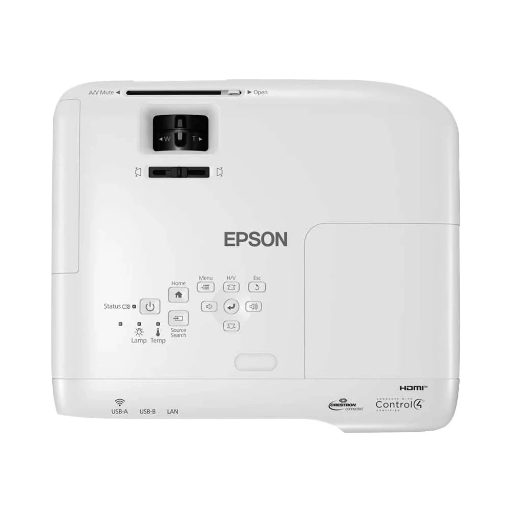 Epson EB-X49 3LCD projector, top controls