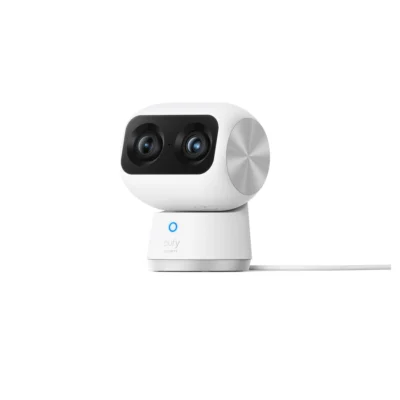 Eufy Indoor Cam S350 — complete angled dual-lens camera