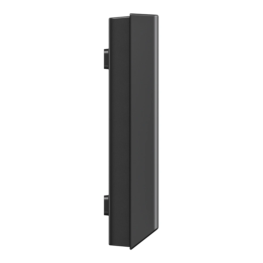Eufy Video Doorbell E340 with Chime — complete Black doorbell side view