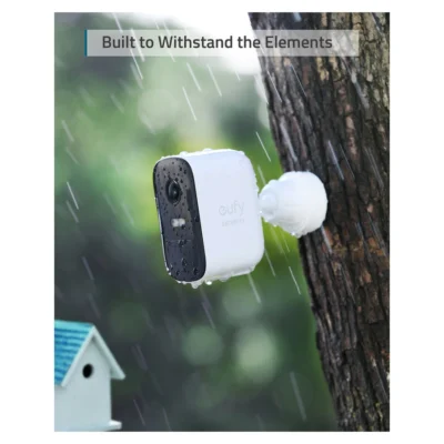 EufyCam 2C Pro 2K Add-On Camera — complete installed camera in official weather illustration