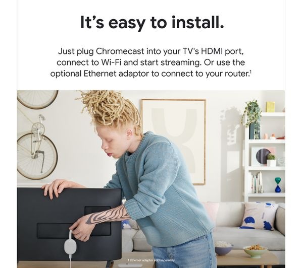 Google Chromecast with Google TV (HD) - Manufacturer view 2