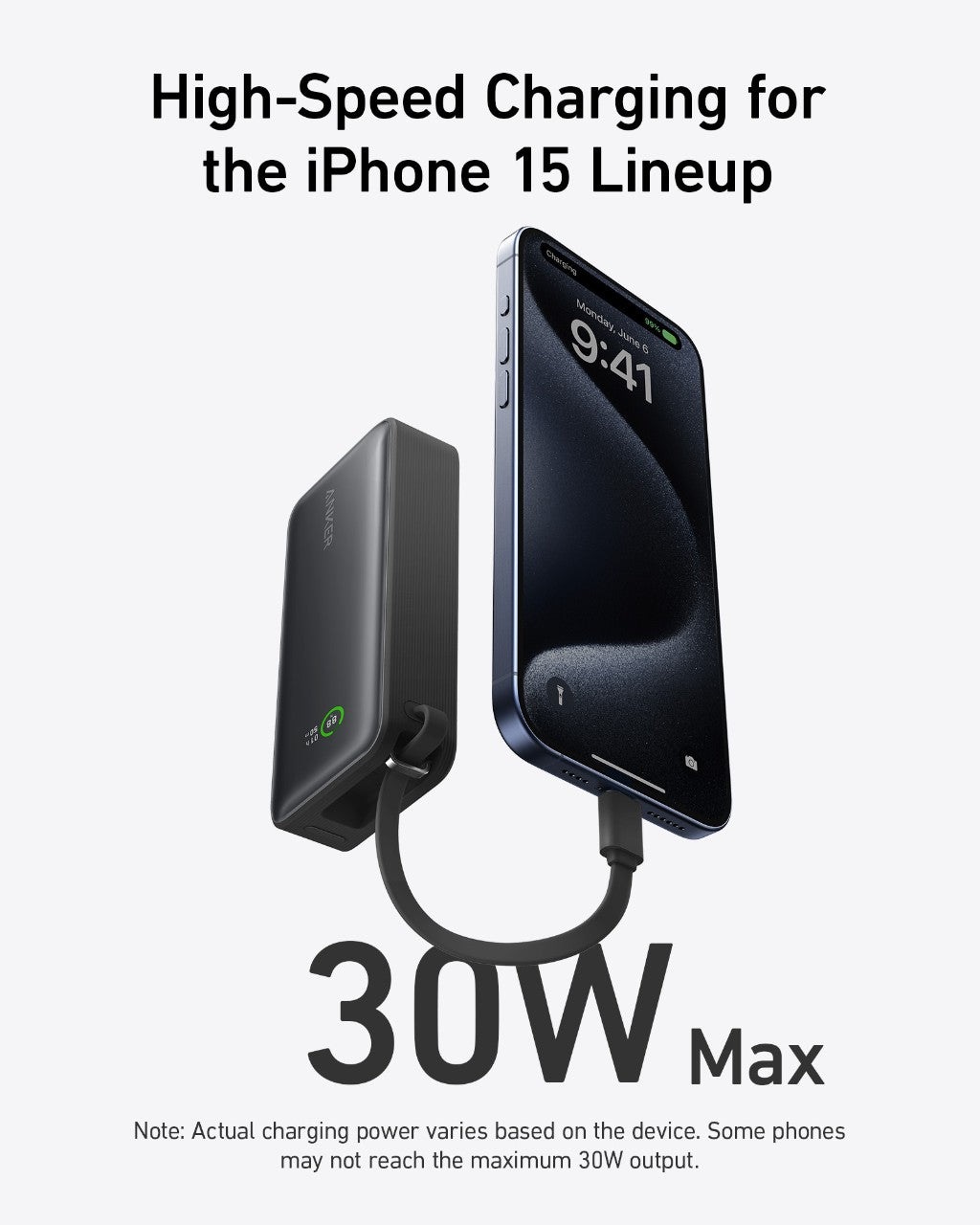 Anker Pocket-Size 10000mAh 30W Power Bank - Manufacturer view 2