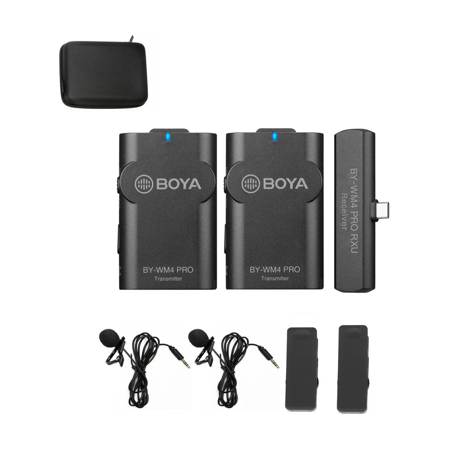 BOYA BY-WM4 PRO-K6 USB-C Wireless Microphone Kit product photograph